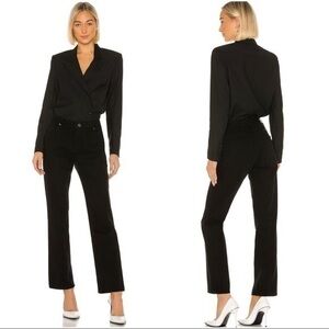 RtA x Revolve Clive Jumpsuit Blazer Denim Jean Long Sleeves In Black Small NWT